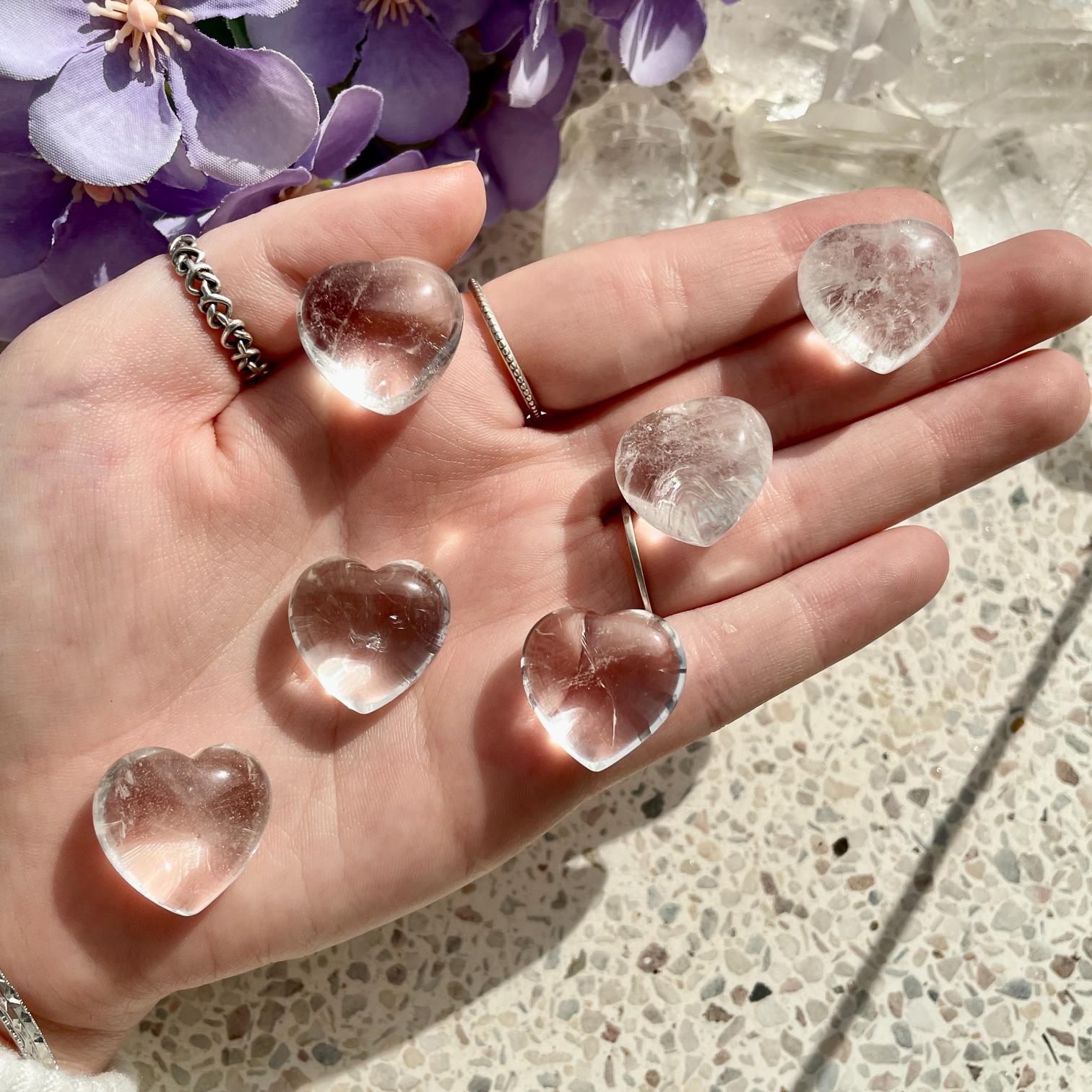 Clear Quartz Heart 2cm Clear Quartz Heart 2cm